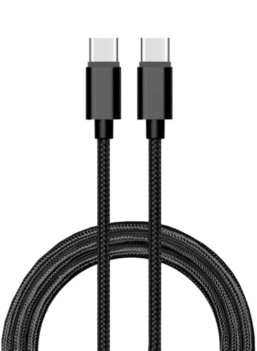Шнур USB Type-C 3.1 - USB Type-C 3.1, 1 м (шт/шт), черный, Атом, (БЫСТРАЯ ЗАРЯДКА), 31027