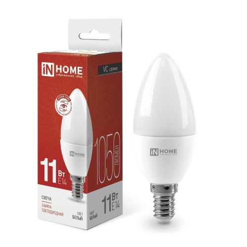 Лампа светодиодная LED-СВЕЧА-VC 11Вт 230В Е14 4000К 820Лм IN HOME
