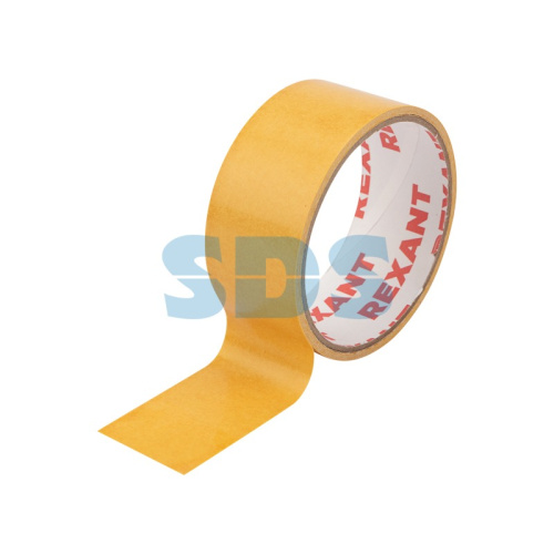 Двухсторонний скотч REXANT, полипропиленовая основа, 38 мм, ролик 5 м