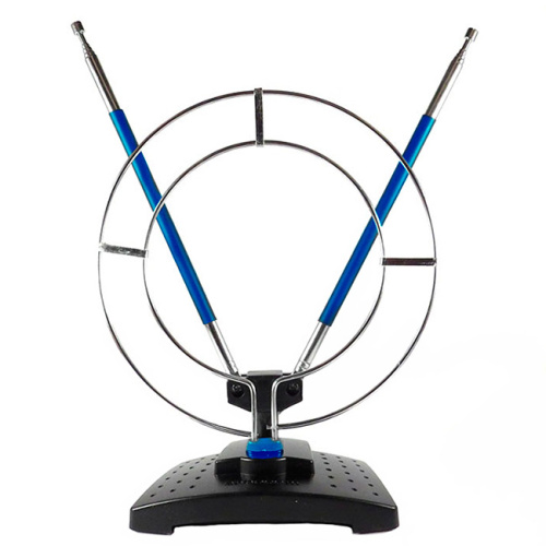 Антенна комнатная пассивная ДМВ+МВ с кольцом Эфир SE-910 (синие усы) усы 1м кабель 1м, 8-12 дБ