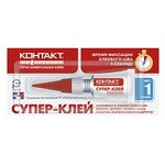 Супер-клей "КОНТАКТ"  КМ 384-112  Универсальный 1 гр  BL-12 карта