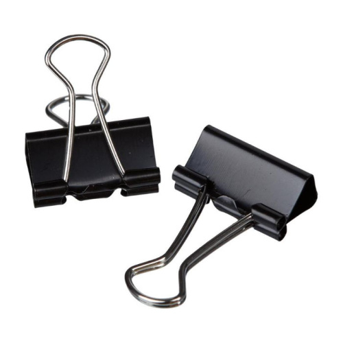 Зажим для бумаг 19мм, 12шт/уп, чёрный, Attache, 509178