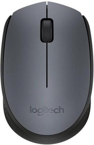 Мышь беспроводная Logitech M170 серый [910-004642], 1000 dpi, светодиодный, USB, кнопки - 3