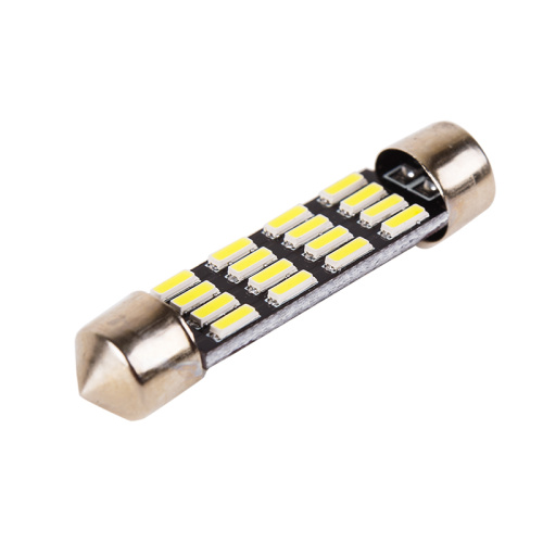 Автомобильная светодиодная салонная лампочка цоколь SV8, 5 39мм.