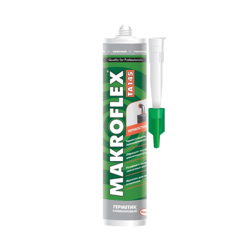 Герметик силиконовый Makroflex TA145 термостойкий, красный (0,3 л), тов-071979