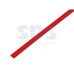 Термоусаживаемая трубка ТУТнг 6/3 красная по 1м КВТ