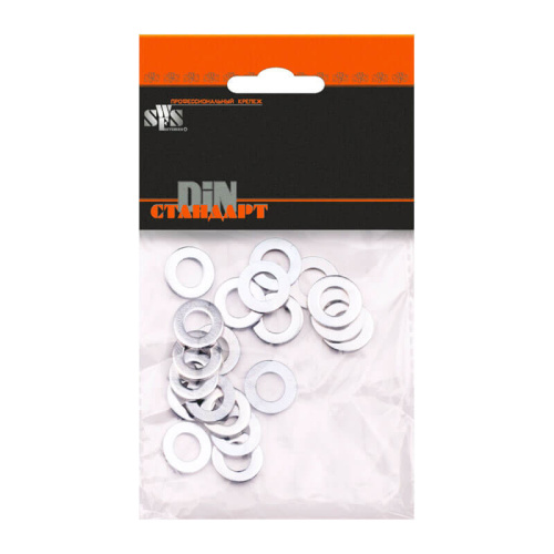 Шайба плоская DIN125 М8 (20 шт) пакетик, тов-092484
