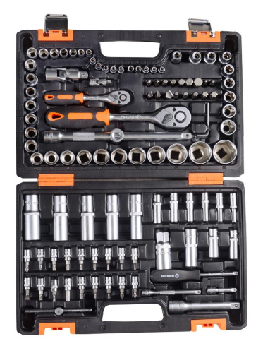 Набор инструментов , 1/2", 1/4", CrV, в кейсе 108 предм Вихрь, шт, 73/6/7/8