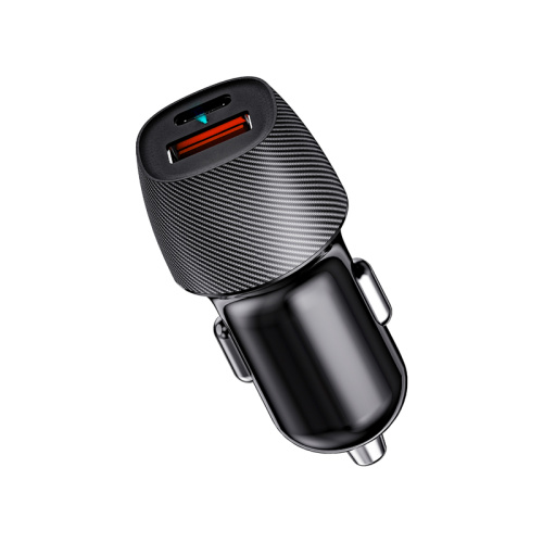 Автомобильное зарядное устройство с двумя портами (USB-A QC 3.0 + USB-C PD) с индикацией, 38Вт, REXANT