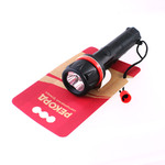 Фонарь РЕКОРД  ММ-0203 резиновый, 3 светод. (2*R6)  20 ЛМ, 65 часов работы