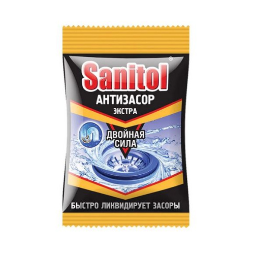 Антизасор для чистки труб Экстра Двойная сила 90г Sanitol ЧС-152/153