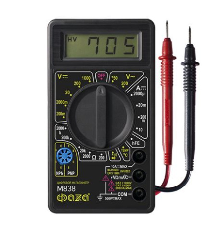 Мультиметр ФАZA цифровой М838
