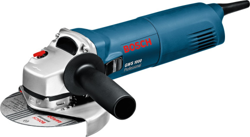 Углошлифовальная УШМ ( болгарка ) Bosch GWS 1000 Professional, 1000 Вт, 11000 об/мин, д.д. - 125 мм, 1039847