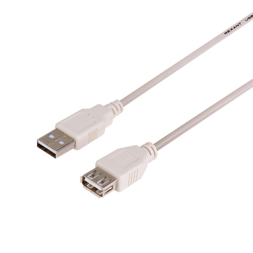 Шнур USB 2.0  (шт. USB А - гн. USB А), 1.8 M  REXANT