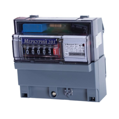 Счетчик Меркурий 201.5 5-60А/220В DIN, 7641