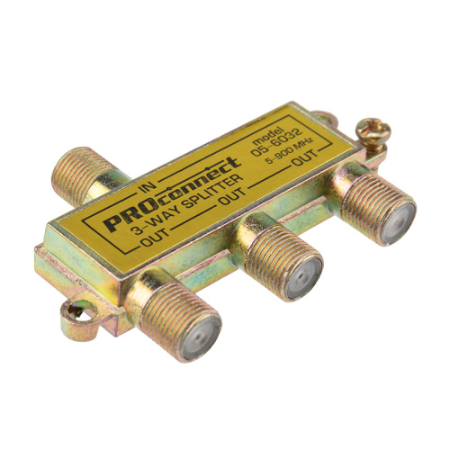 ДЕЛИТЕЛЬ ТВ х 3 под F разъём 5-900 МГц PROCONNECT