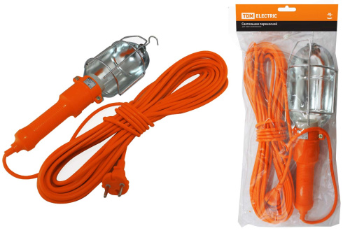 Светильник переносной УП-2Р-10, 60 Вт, Е27, 10 метров, Народный TDM SQ0306-0037