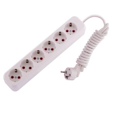 720-0602-601 LILA Удлинитель с/з 6 вх. 2 м. (3500Вт)