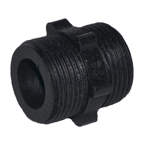 Соединитель наливных шлангов д/стиральных машин 3/4" НР пласт., тов-138439