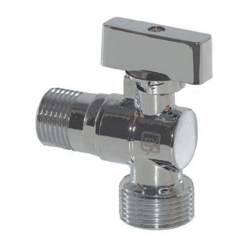 Кран шаровый 1/2"x3/4" Н/Н для сантех. приборов с отраж. угловой хром, тов-102720