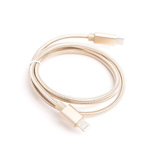 Шнур USB Type-C 3.1 - Lightning, 1 м (шт/шт), золотой, Атом, 31014