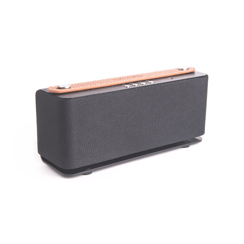 Колонка Атом BS-05, 2*5Вт, 1800мАч, hands free, сопряжение, кож. ручка, 14012