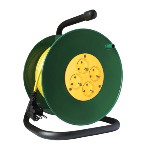 Удлинитель силовой на катушке 481S-3602, ПВС, 3700 Вт, с/з, 20 м, тов-161409