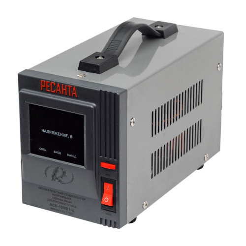 Стабилизатор напряжения "РЕСАНТА" АСН- 1000/1-Ц Вход 140-260В (1000Вт), 63/6/2