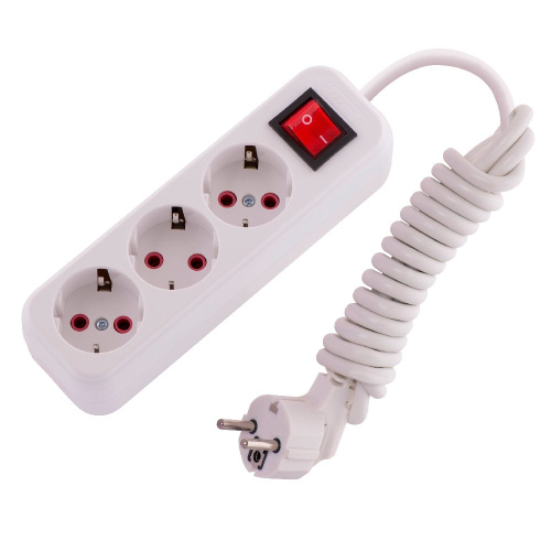 720-0302-302 LILA Удлинитель с/з 3 вх. 2 м. с вык.(3500Вт)