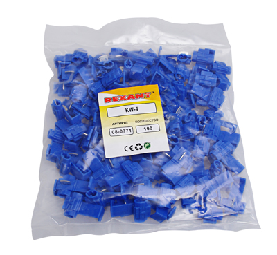 ОТВЕТВИТЕЛЬ 1.0-2.5мм² (KW-4, 3MB (LT-216)) синий REXANT