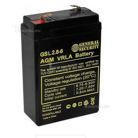 Аккумулятор GSL  6v 2,8ah
