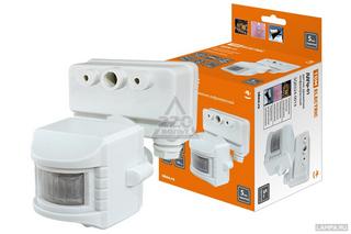 Датчик движения на прожектор ДДПр-01 белый 1100Вт, 5-480с, 12м, 5+Лк,120 гр, IP44 TDM SQ0324-0014