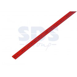 Термоусаживаемая трубка ТУТнг 8/4 красная по 1м КВТ