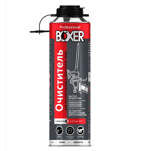 Очиститель монтажной пены BOXER, 500 ml, Россия, BOXERCL3700