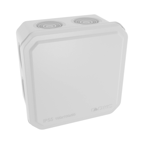Коробка распределительная 100х100х50 IP55 DKC 53800 8+2 каб. вводами для открытой установки, 89445