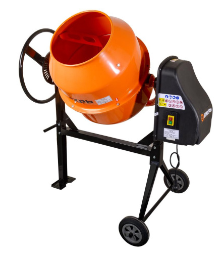 Бетономешалка "ВИХРЬ" БМ-120, модель с чугунным венцом, 74/1/12