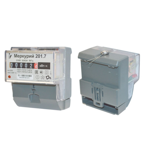 Счетчик Меркурий 201.7   5-60А/220В DIN