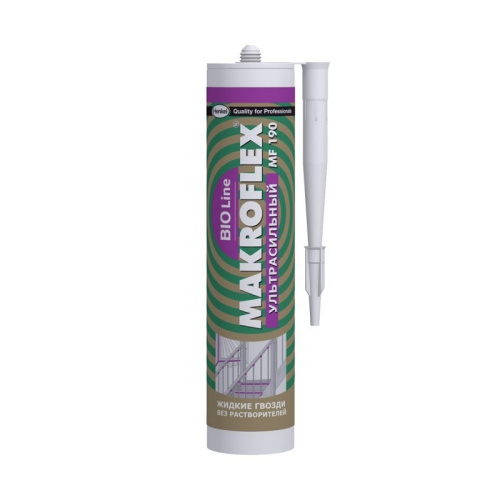 Клей ультрасильный Makroflex Bio Line MF190, прозрачный, жидкие гвозди (0,28 кг), тов-155503