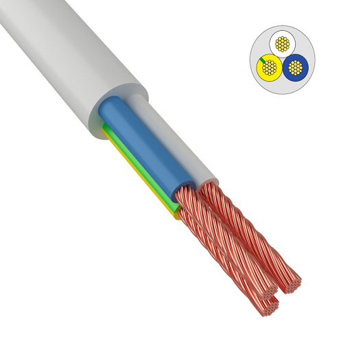 Провод ПВС 3х1 белый, ГОСТ, 213879