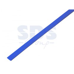 Термоусаживаемая трубка ТУТнг 6/3 синяя по 1м  КВТ