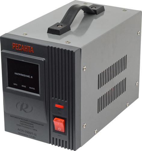 Стабилизатор напряжения "РЕСАНТА" АСН- 1500/1-Ц Вход 140-260В (1500Вт), 63/6/3