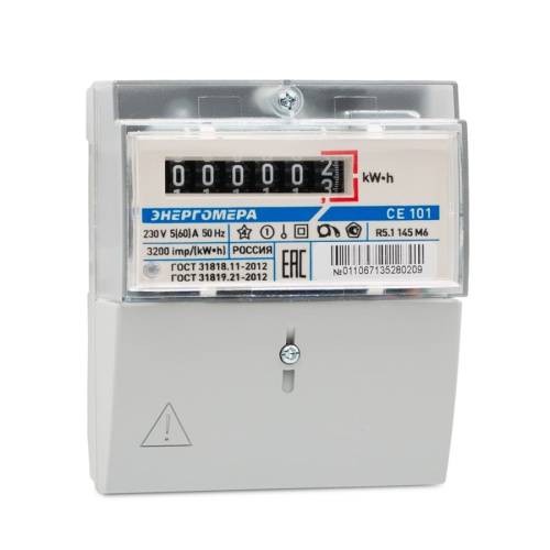 Счетчик СЕ 101 R5.1 145М6 кл.1,0  5-60А  «Универсальный корпус», 222283