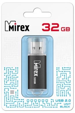 USB 2.0 Mirex  UNIT BLACK (32Gb) ecopack