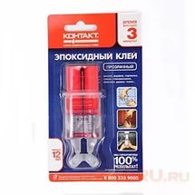 Клей эпоксидный "Контакт" прозрачный 12мл КЭ144-Б12 ШП BL-1