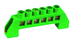 Шина "N" нулевая в изоляторе 6*9мм 12групп TDM SQ0801-0020