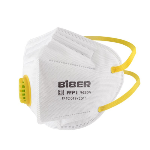 Полумаска фильтрующая Biber 96204 с воздушным клапаном, FFP1, тов-205897
