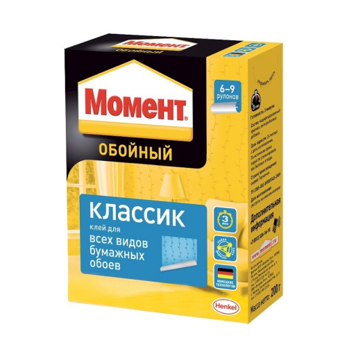Клей для обоев Момент Классик (200 г), тов-011119