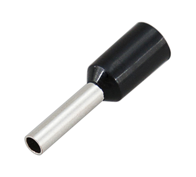 НАКОНЕЧНИК ШТЫРЕВОЙ ВТУЛОЧНЫЙ 1.5мм² изолированный (НШВИ F-8мм) черный REXANT