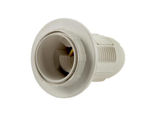 Патрон Е14-ППК пластиковый с прижимным кольцом IN HOME