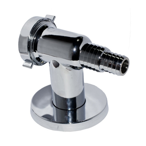 Клапан обратный для стиральной машины настенный (хром), тов-034575